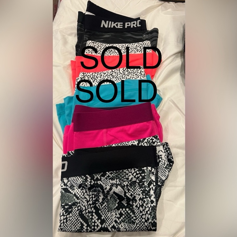 Bundle of 3 Nike Pro Spandex Shorts